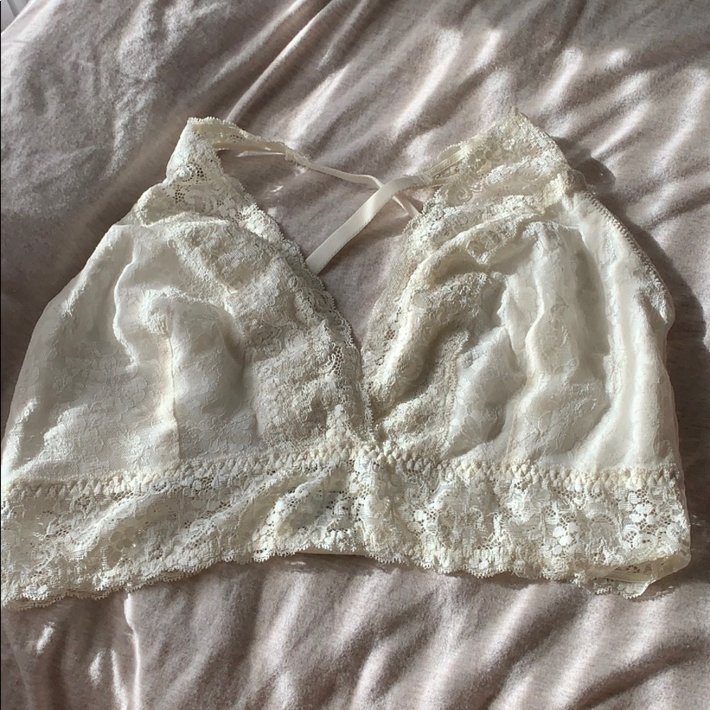 Soma White Lace Bralette XXL